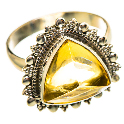 Citrine Sugarloaf Rings handcrafted by Ana Silver Co - RING114525 - Photo 2