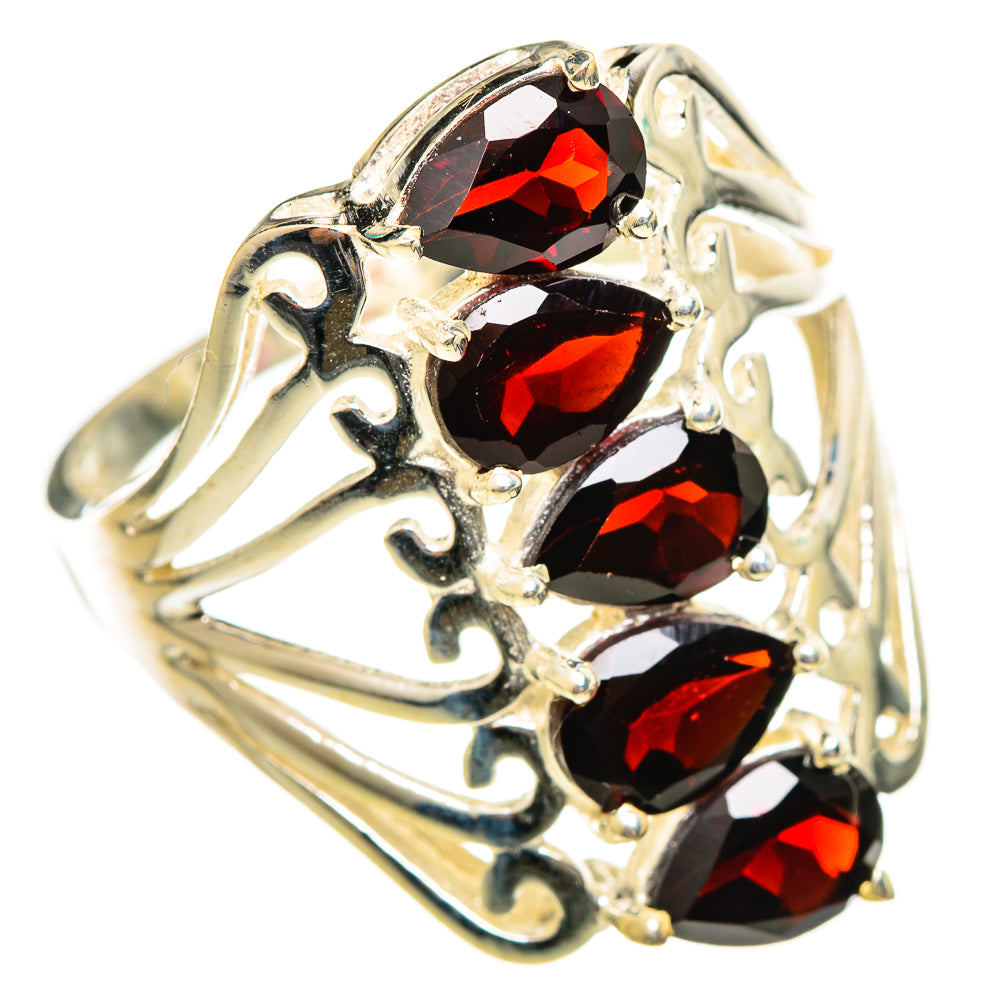 Garnet Rings handcrafted by Ana Silver Co - RING114533 - Photo 2