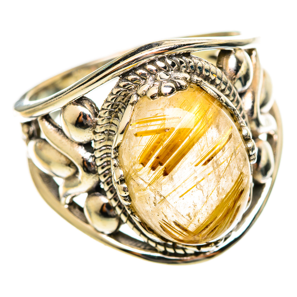 Rutilated Quartz Rings handcrafted by Ana Silver Co - RING114538 - Photo 2