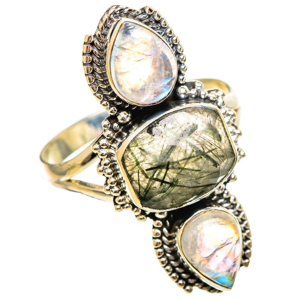 Tourmalinated Quartz Rings handcrafted by Ana Silver Co - RING114539 - Photo 2