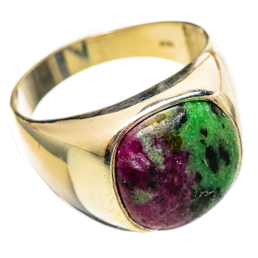 Ruby Zoisite Rings handcrafted by Ana Silver Co - RING114543 - Photo 2