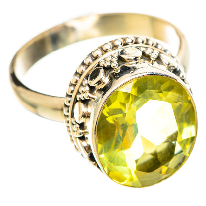 Lemon Quartz Rings handcrafted by Ana Silver Co - RING114546 - Photo 2