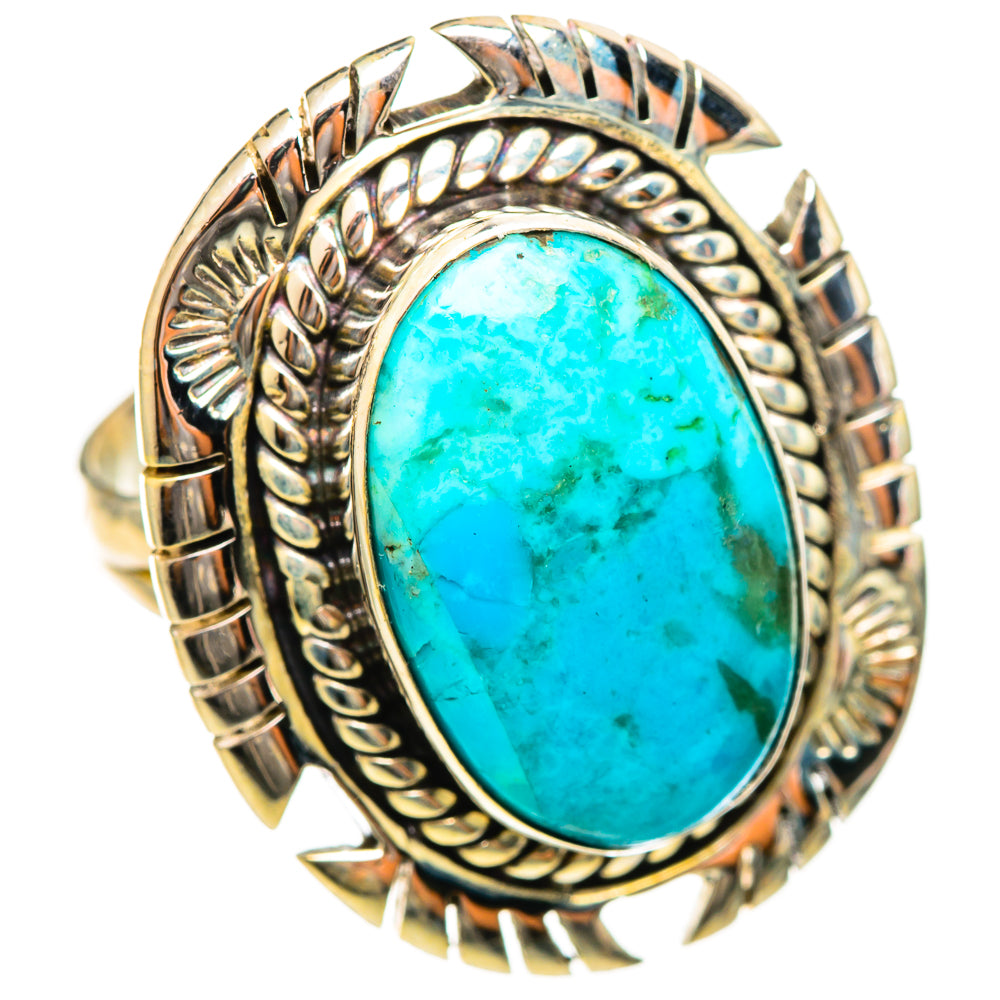 Chrysocolla Rings handcrafted by Ana Silver Co - RING114551 - Photo 2