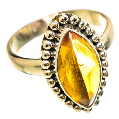 Citrine Sugarloaf Rings handcrafted by Ana Silver Co - RING114554 - Photo 2