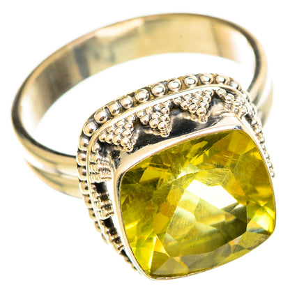 Lemon Quartz Rings handcrafted by Ana Silver Co - RING114571 - Photo 2