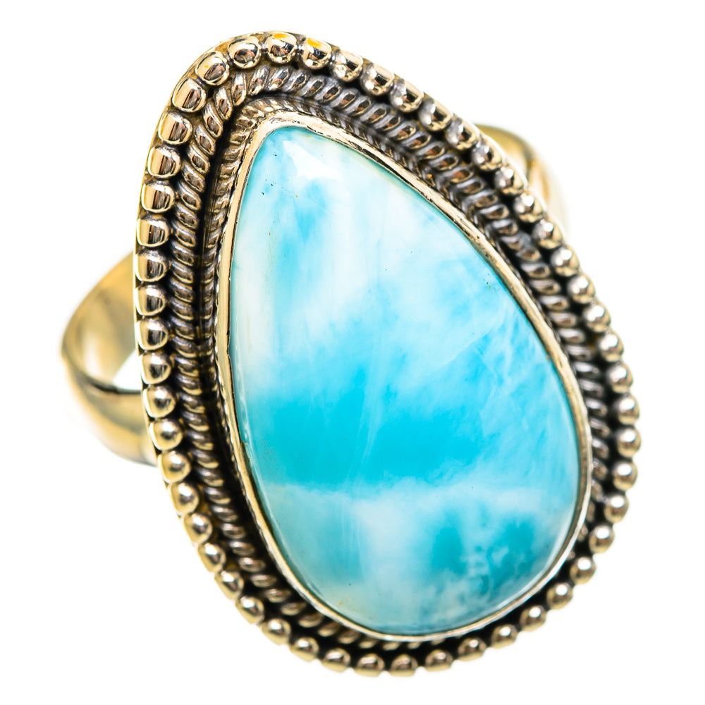 Larimar Rings handcrafted by Ana Silver Co - RING114572 - Photo 2