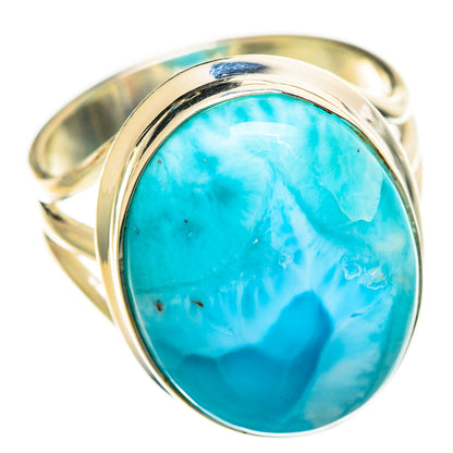 Larimar Rings handcrafted by Ana Silver Co - RING114574 - Photo 2
