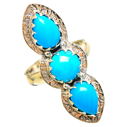 Sleeping Beauty Turquoise Rings handcrafted by Ana Silver Co - RING114589 - Photo 2