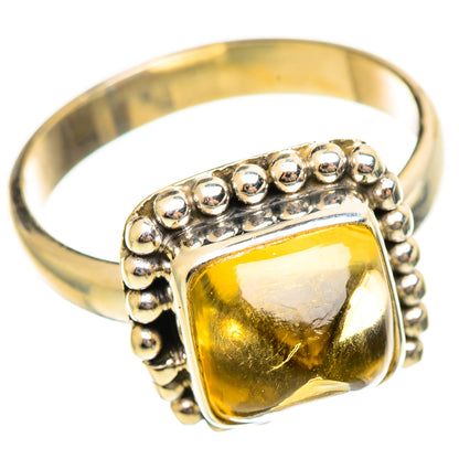 Citrine Sugarloaf Rings handcrafted by Ana Silver Co - RING114594 - Photo 2