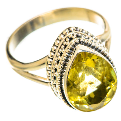 Lemon Quartz Rings handcrafted by Ana Silver Co - RING114604 - Photo 2