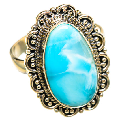 Larimar Rings handcrafted by Ana Silver Co - RING114605 - Photo 2