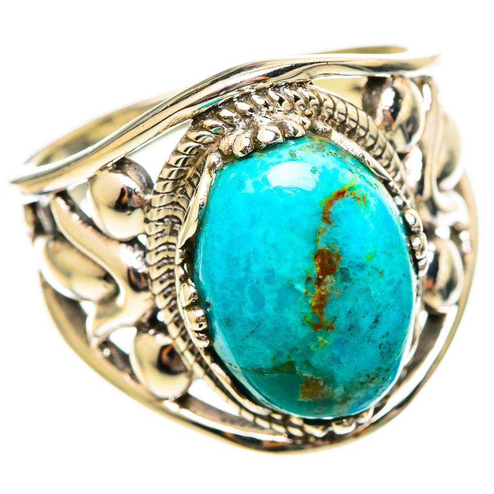 Chrysocolla Rings handcrafted by Ana Silver Co - RING114606 - Photo 2