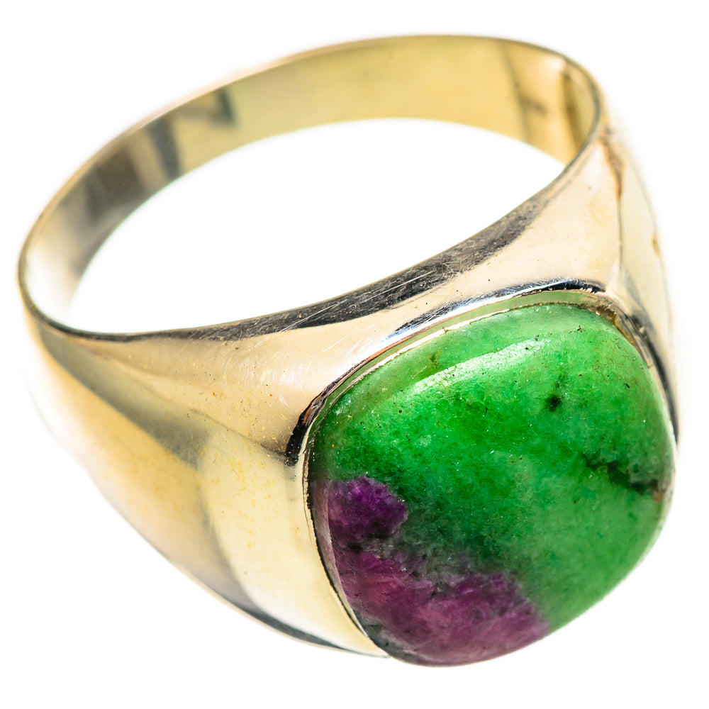 Ruby Zoisite Rings handcrafted by Ana Silver Co - RING114608 - Photo 2