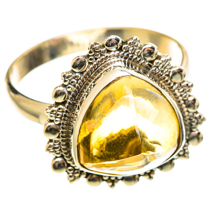 Citrine Sugarloaf Rings handcrafted by Ana Silver Co - RING114611 - Photo 2