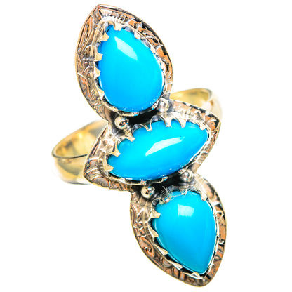 Sleeping Beauty Turquoise Rings handcrafted by Ana Silver Co - RING114625 - Photo 2