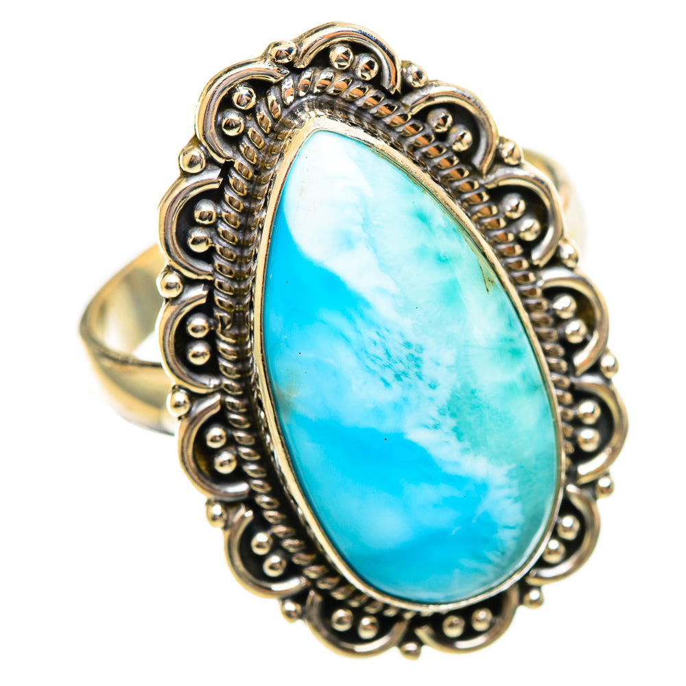 Larimar Rings handcrafted by Ana Silver Co - RING114626 - Photo 2