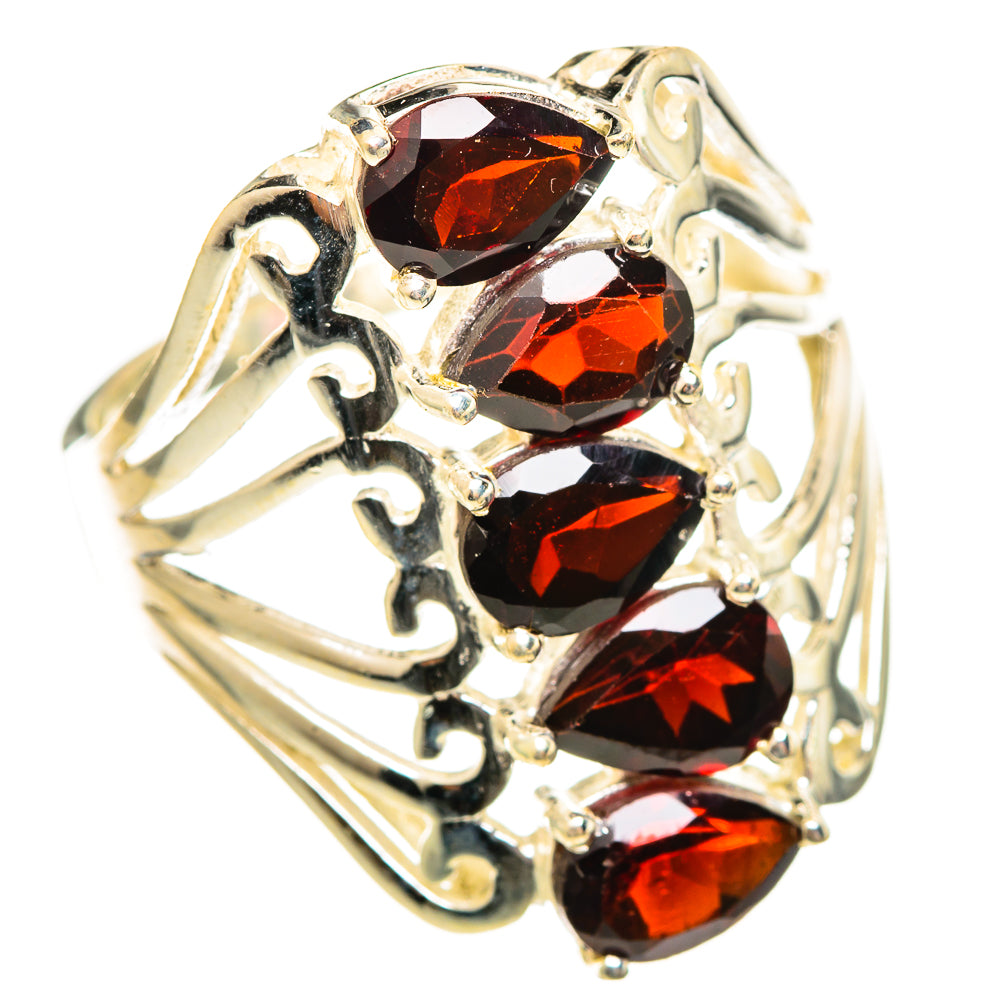 Garnet Rings handcrafted by Ana Silver Co - RING114644 - Photo 2