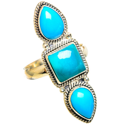Sleeping Beauty Turquoise Rings handcrafted by Ana Silver Co - RING114654 - Photo 2