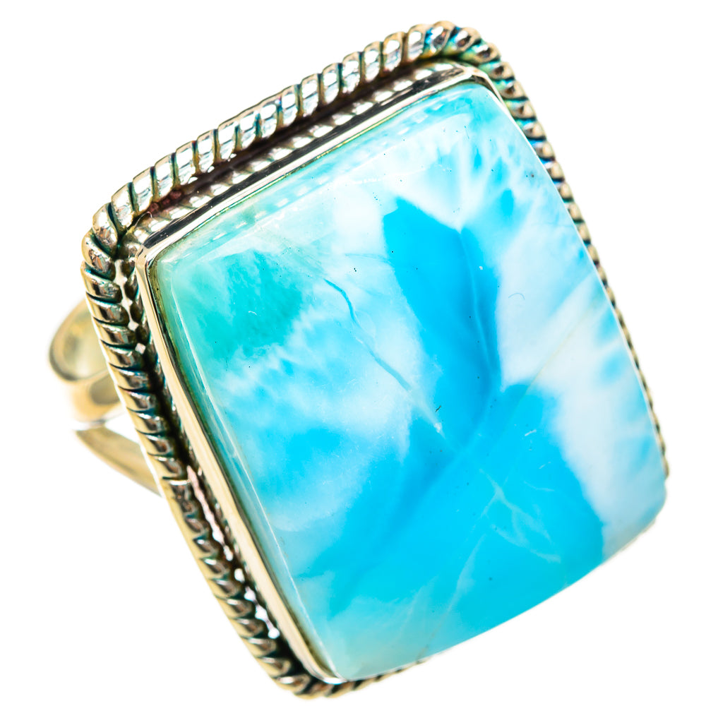 Larimar Rings handcrafted by Ana Silver Co - RING114655 - Photo 2