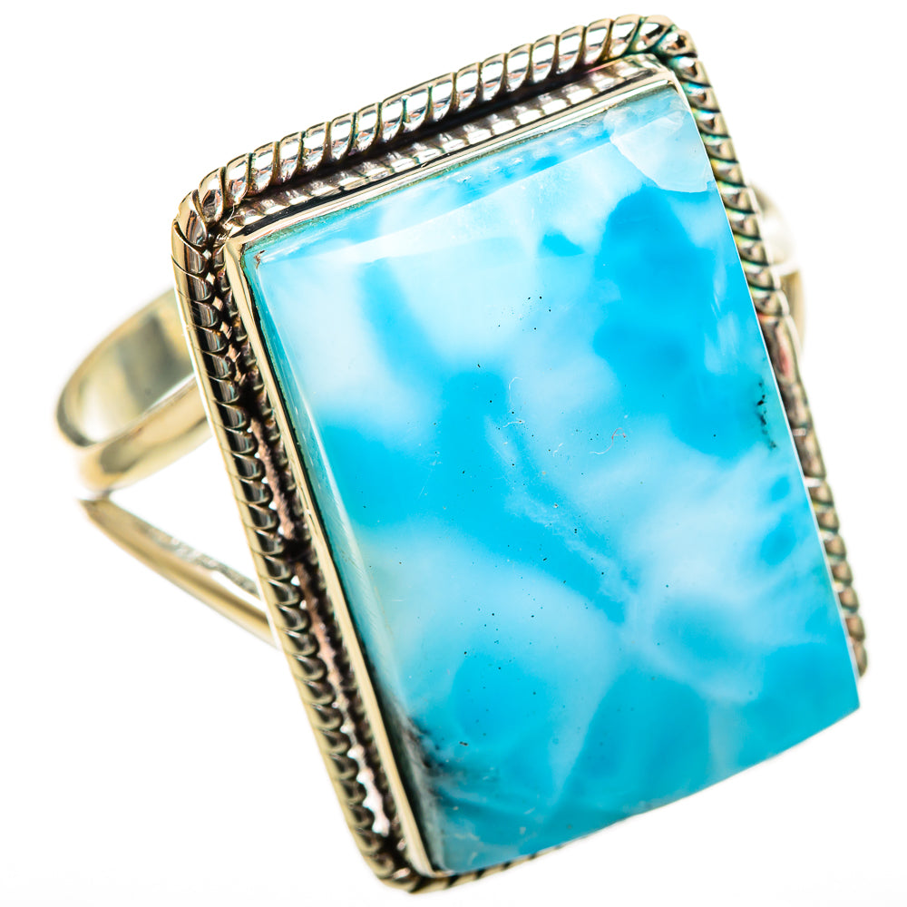 Larimar Rings handcrafted by Ana Silver Co - RING114679 - Photo 2