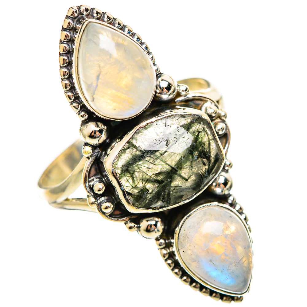 Tourmalinated Quartz Rings handcrafted by Ana Silver Co - RING114684 - Photo 2