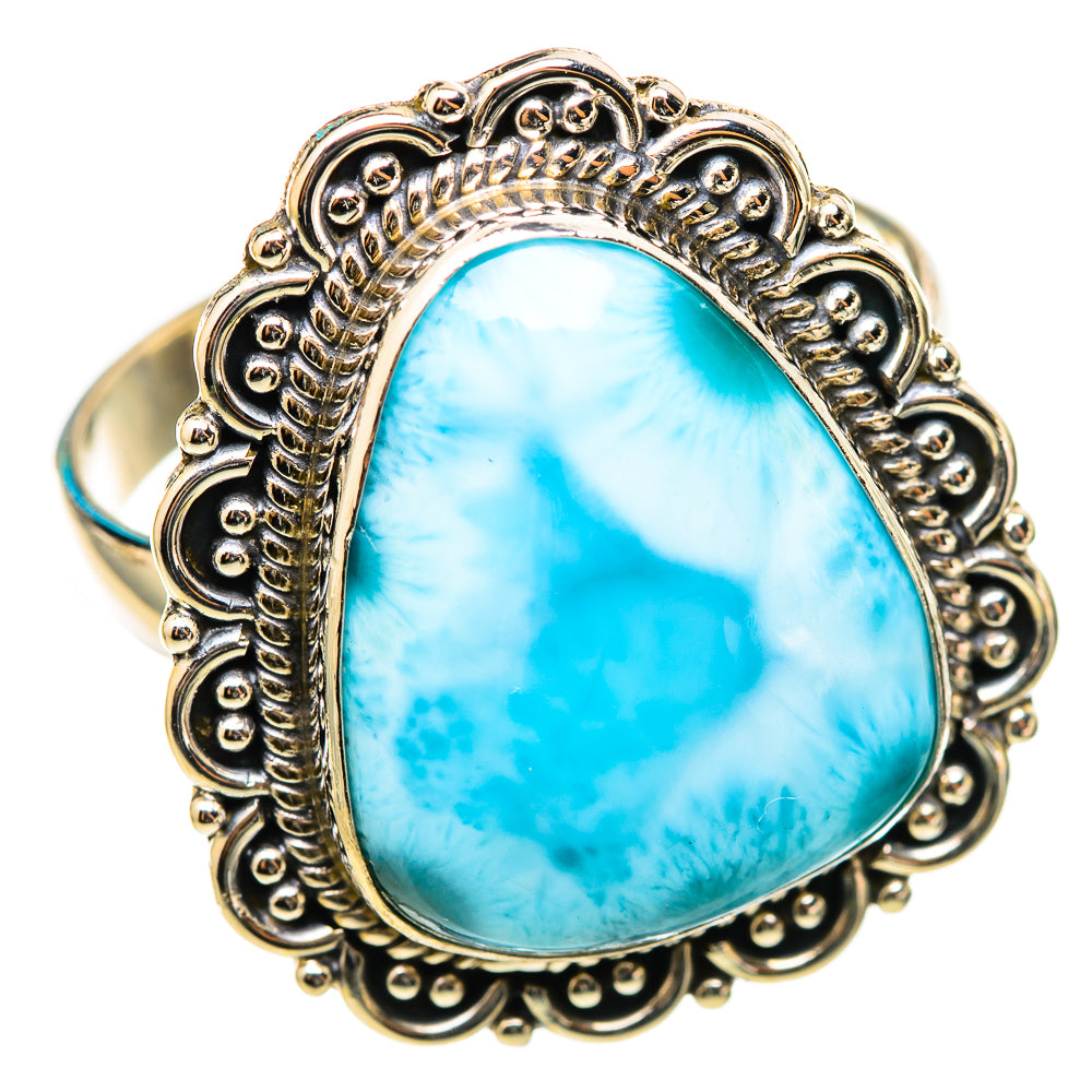 Larimar Rings handcrafted by Ana Silver Co - RING114696 - Photo 2