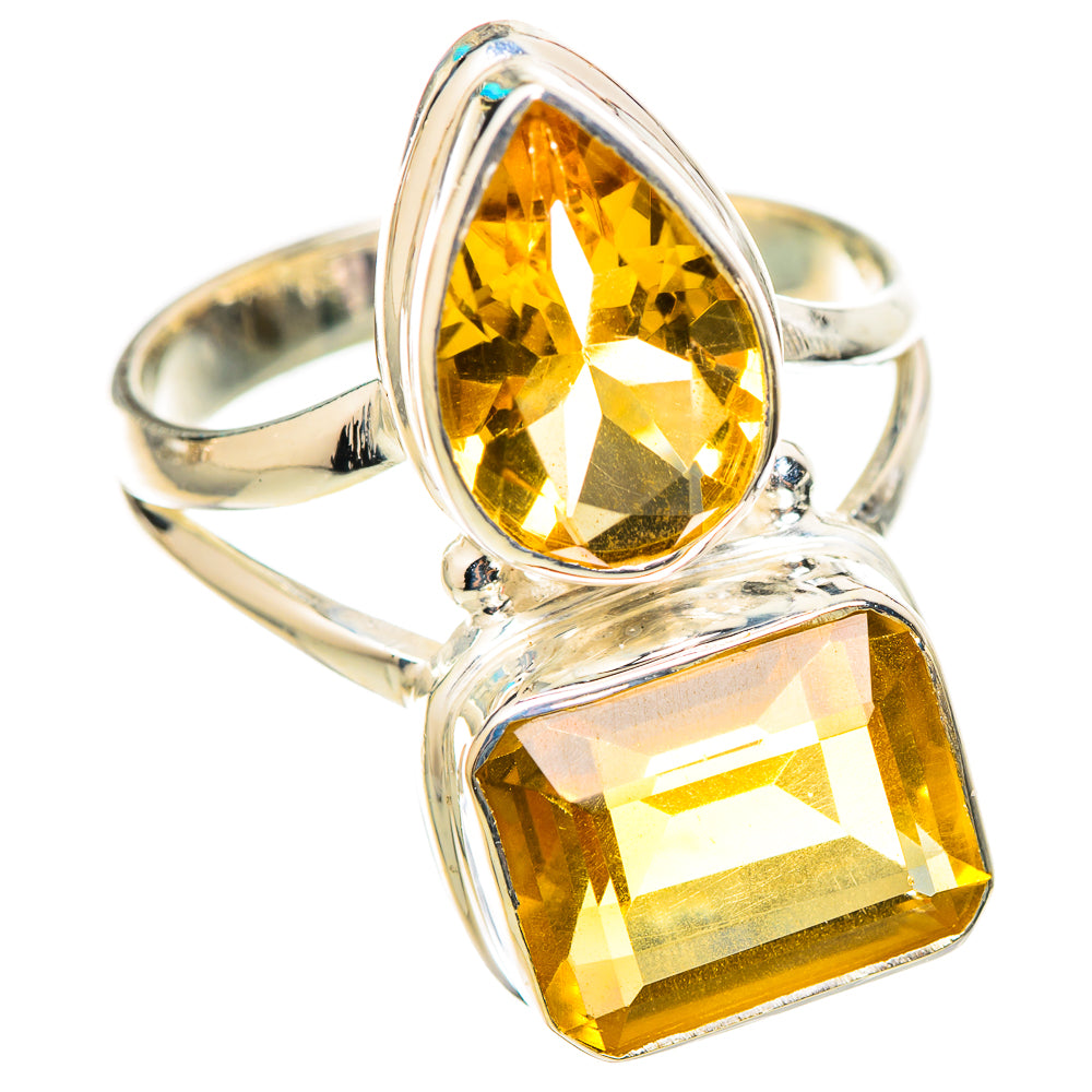 Citrine Rings handcrafted by Ana Silver Co - RING114704 - Photo 2