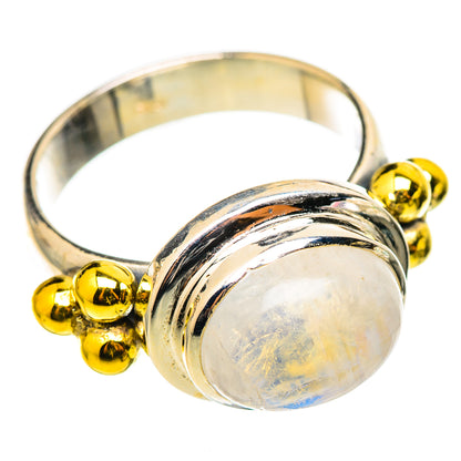 Rainbow Moonstone Rings handcrafted by Ana Silver Co - RING114718 - Photo 2