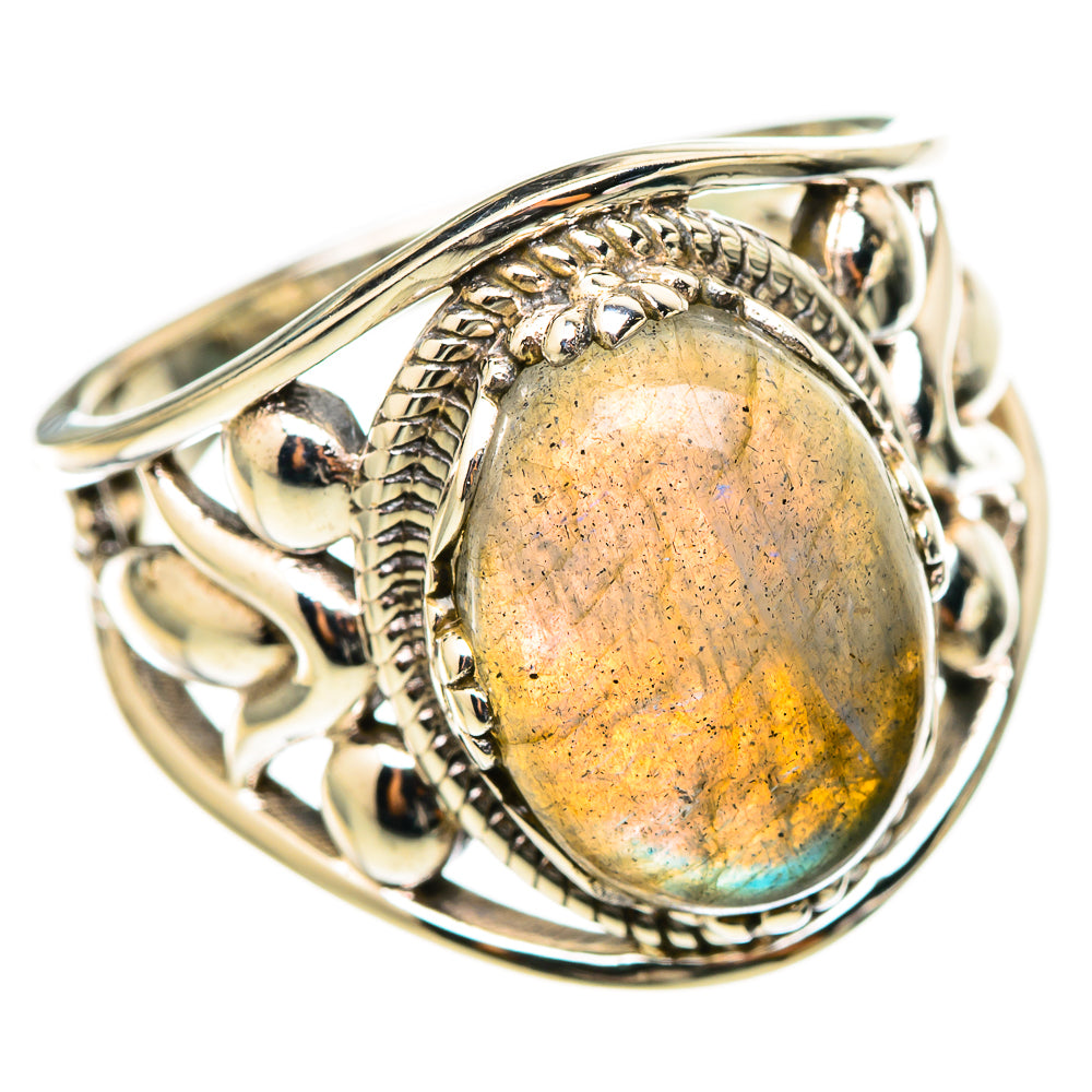 Labradorite Rings handcrafted by Ana Silver Co - RING114724 - Photo 2