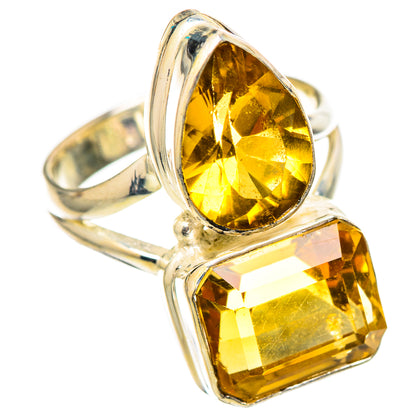 Citrine Sugarloaf Rings handcrafted by Ana Silver Co - RING114729 - Photo 2
