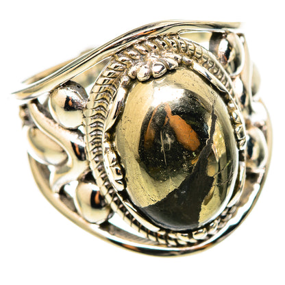 Pyrite Rings handcrafted by Ana Silver Co - RING114739 - Photo 2