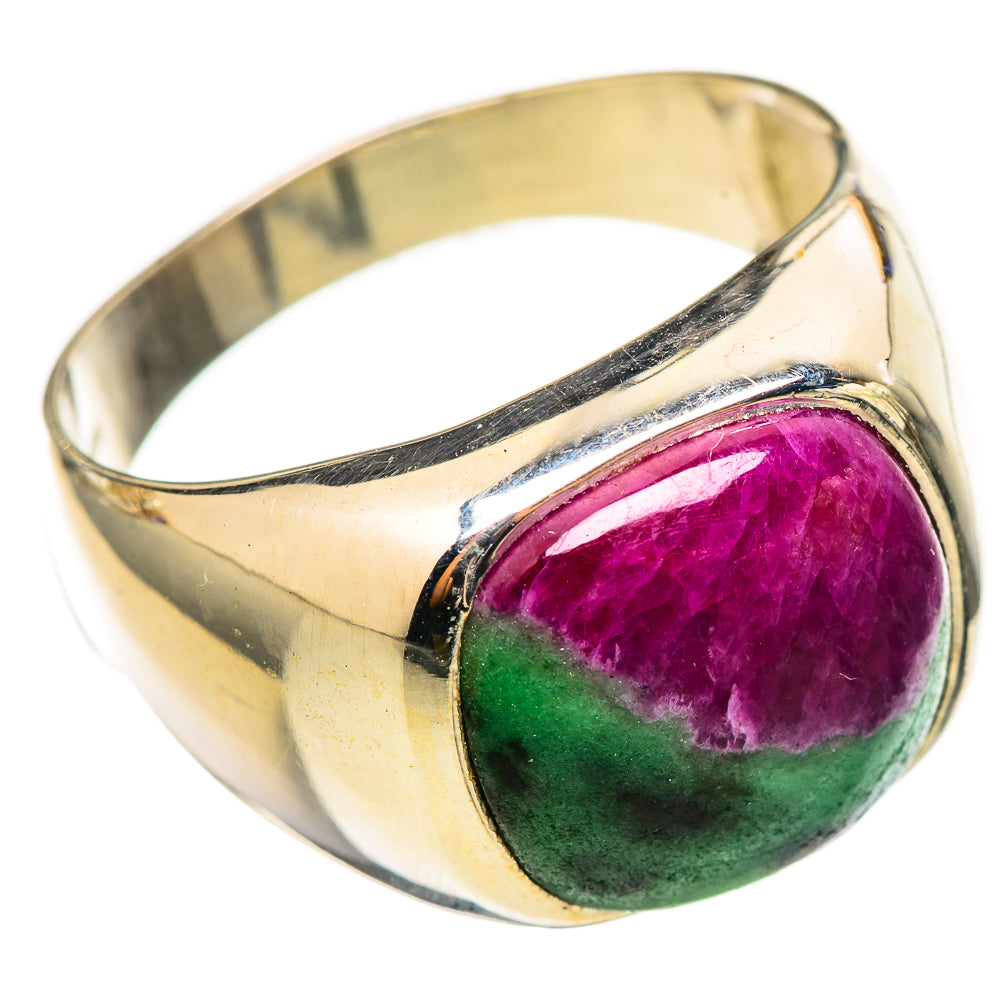 Ruby Zoisite Rings handcrafted by Ana Silver Co - RING114743 - Photo 2