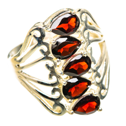 Garnet Rings handcrafted by Ana Silver Co - RING114782 - Photo 2