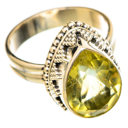Lemon Quartz Rings handcrafted by Ana Silver Co - RING114792 - Photo 2