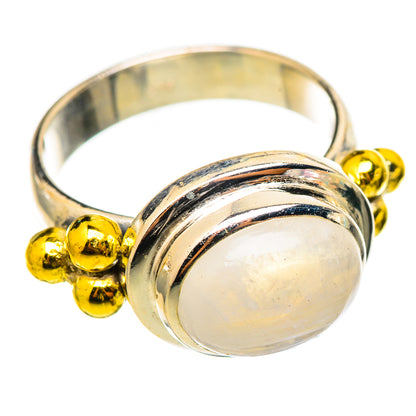 Rainbow Moonstone Rings handcrafted by Ana Silver Co - RING114811 - Photo 2