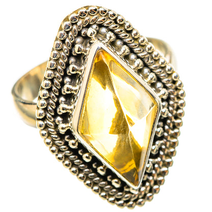 Citrine Sugarloaf Rings handcrafted by Ana Silver Co - RING114824 - Photo 2