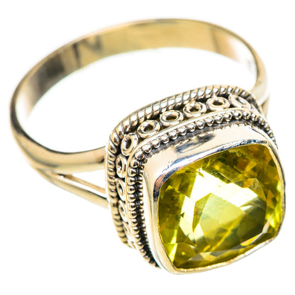 Lemon Quartz Rings handcrafted by Ana Silver Co - RING114840 - Photo 2