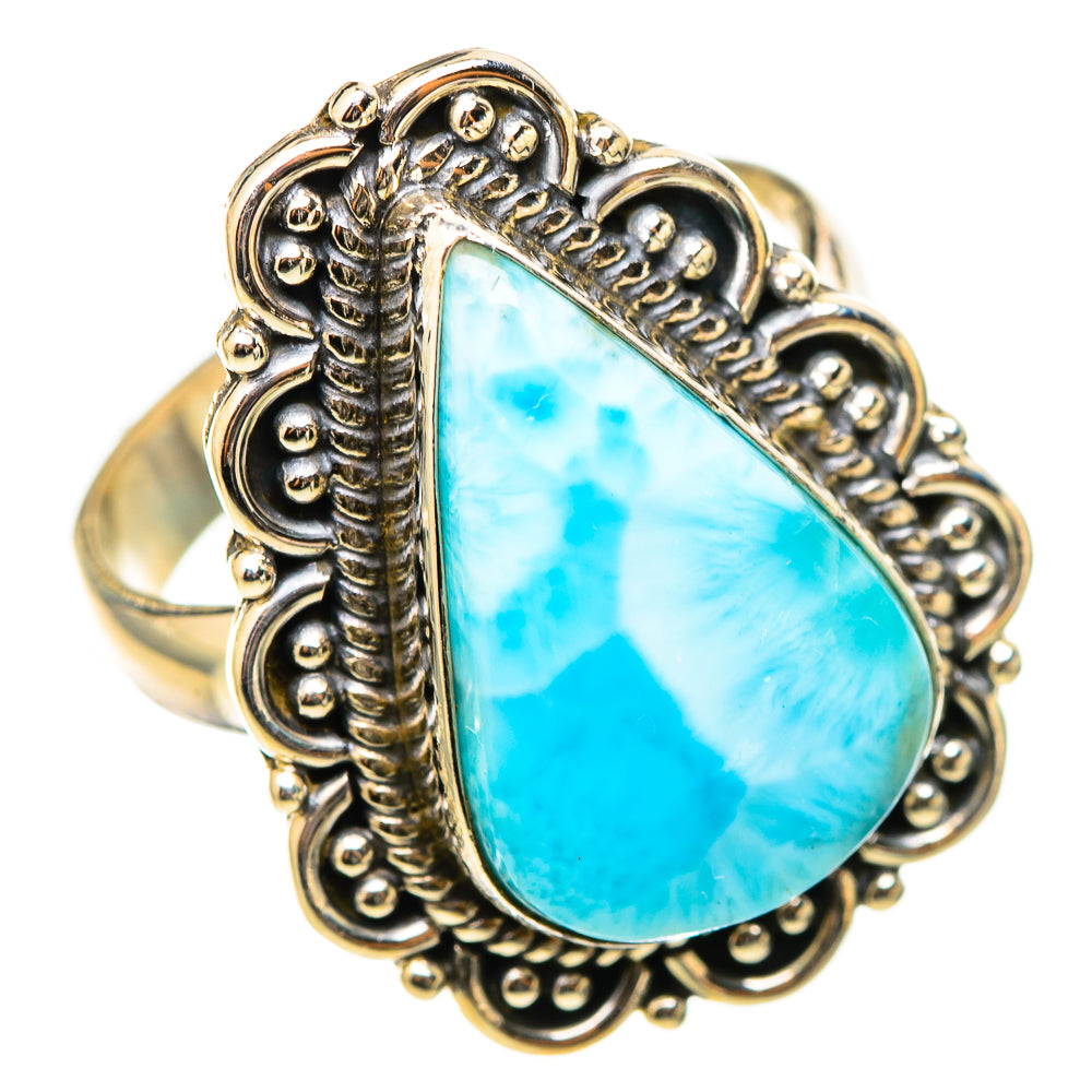 Larimar Rings handcrafted by Ana Silver Co - RING114844 - Photo 2
