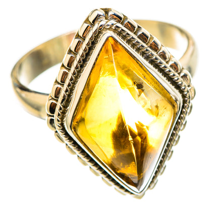 Citrine Sugarloaf Rings handcrafted by Ana Silver Co - RING114848 - Photo 2
