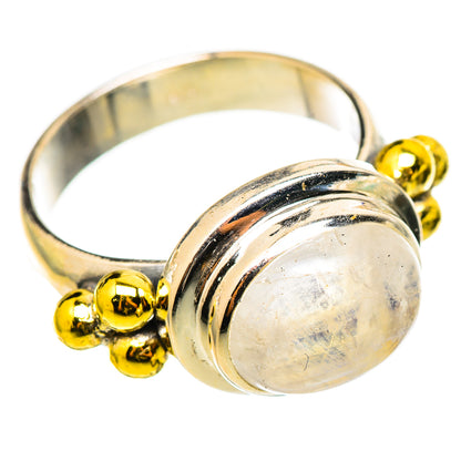 Rainbow Moonstone Rings handcrafted by Ana Silver Co - RING114858 - Photo 2