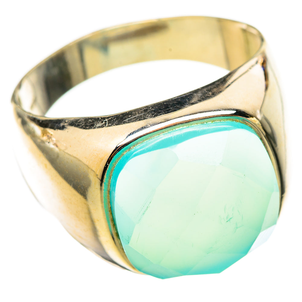 Aqua Chalcedony Rings handcrafted by Ana Silver Co - RING114867 - Photo 2