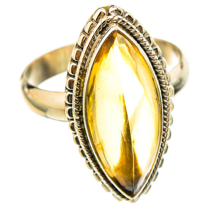 Citrine Sugarloaf Rings handcrafted by Ana Silver Co - RING114870 - Photo 2