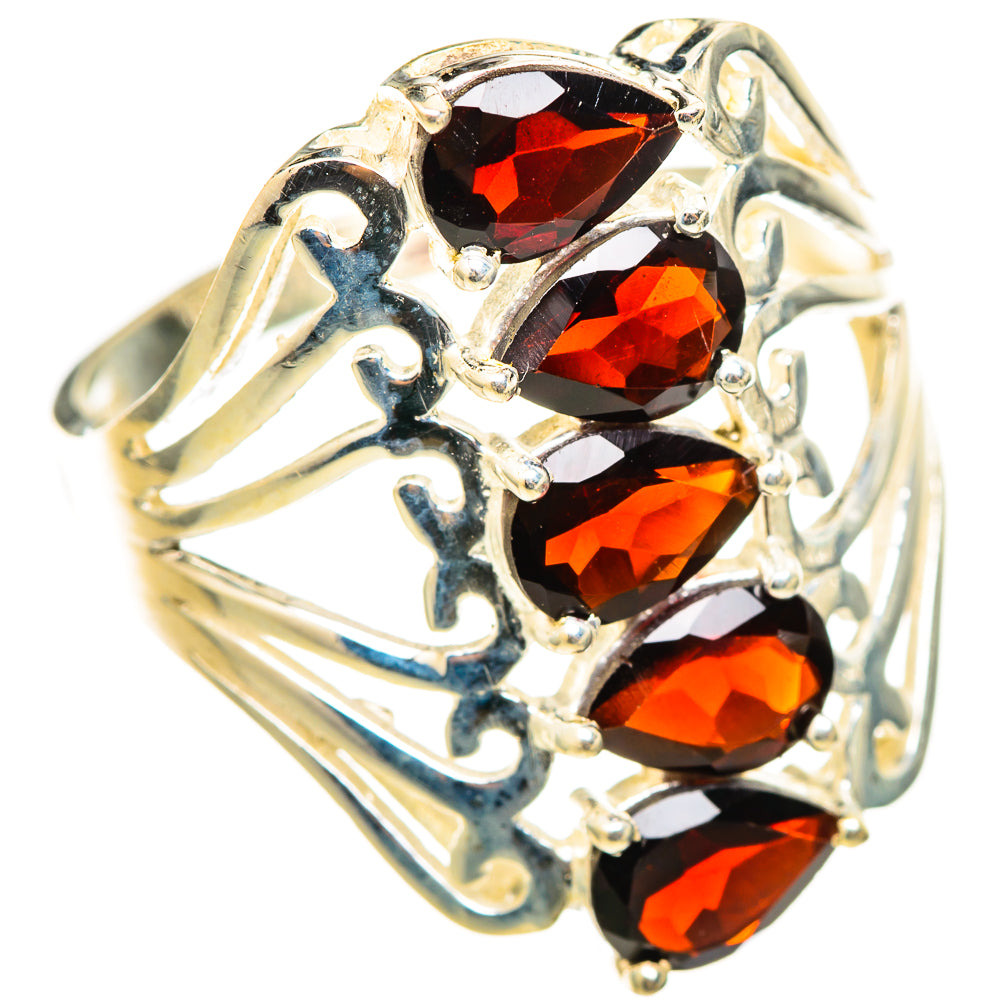 Garnet Rings handcrafted by Ana Silver Co - RING114873 - Photo 2