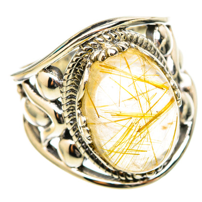 Rutilated Quartz Rings handcrafted by Ana Silver Co - RING114877 - Photo 2