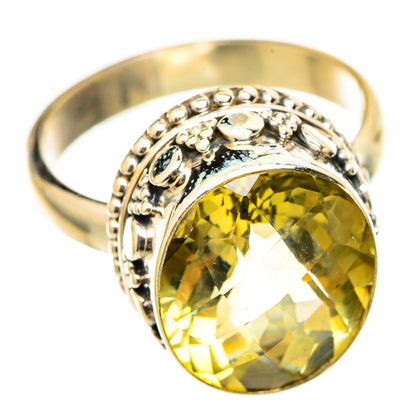 Lemon Quartz Rings handcrafted by Ana Silver Co - RING114880 - Photo 2