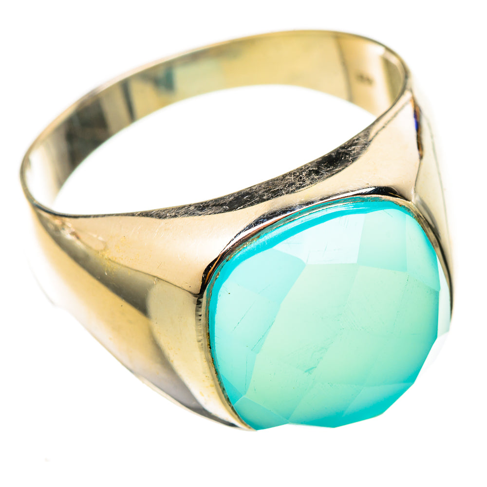 Aqua Chalcedony Rings handcrafted by Ana Silver Co - RING114885 - Photo 2