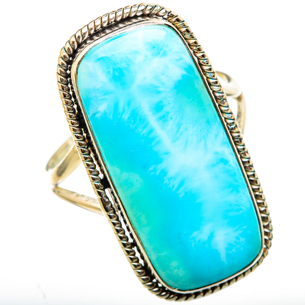Larimar Rings handcrafted by Ana Silver Co - RING114908 - Photo 2