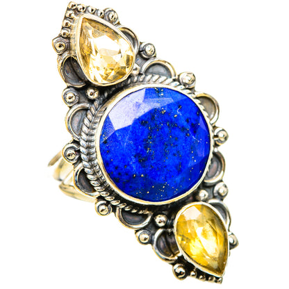 Lapis Lazuli Rings handcrafted by Ana Silver Co - RING114925 - Photo 2