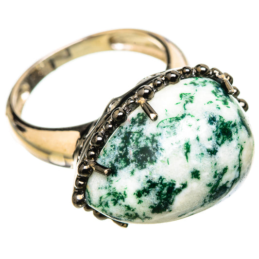 Moss Agate Rings handcrafted by Ana Silver Co - RING114930 - Photo 2