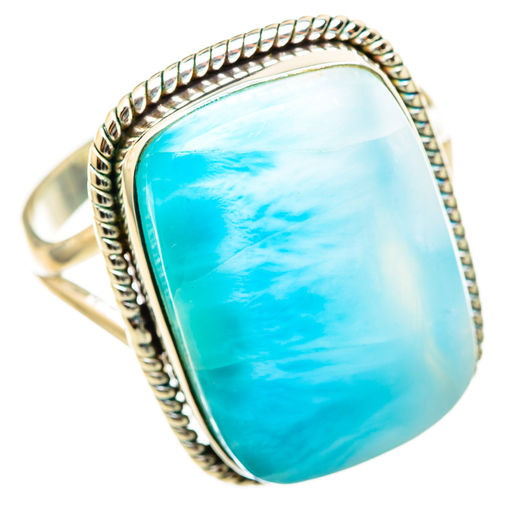 Larimar Rings handcrafted by Ana Silver Co - RING114942 - Photo 2